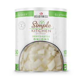 Simple Kitchen Freeze-Dried Chopped Onions - 250 Serving Can