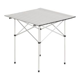 Folding Camping Table, Portable Roll Up Side Tables, Small Lightweight Aluminum Beach Table, Compact with Carry Bag, for Outdoor Cooking, Tailgat